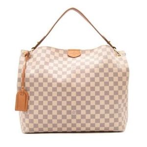 Authentic Louis Vuitton Damier Azur Graceful MM New with bag and box. See photos